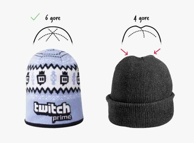 Our six-gore design makes for a better fit